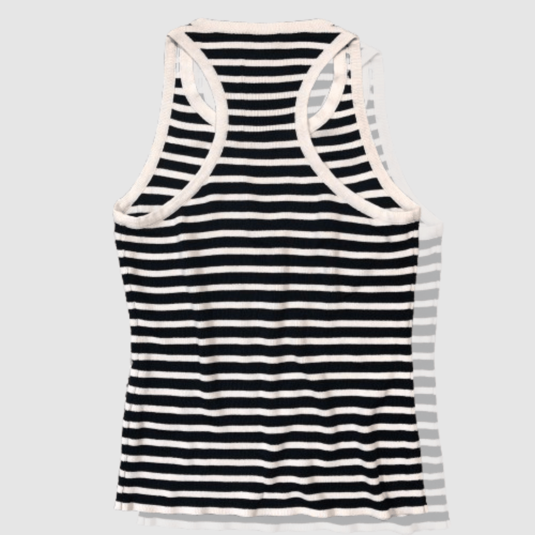 max mara マックスマーラ ニット　タンクトップ　タキマキ マックスマーラ-Max Mara-ボーダーニットタンクトップ | MoDeNeW
