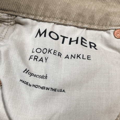 マザー-mother-コーデュロイカットオフスキニーパンツ