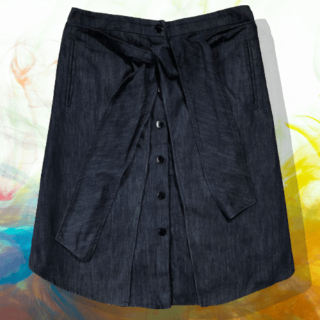 ラグアンドボーン-Rag&Bone-ラップデニムスカート