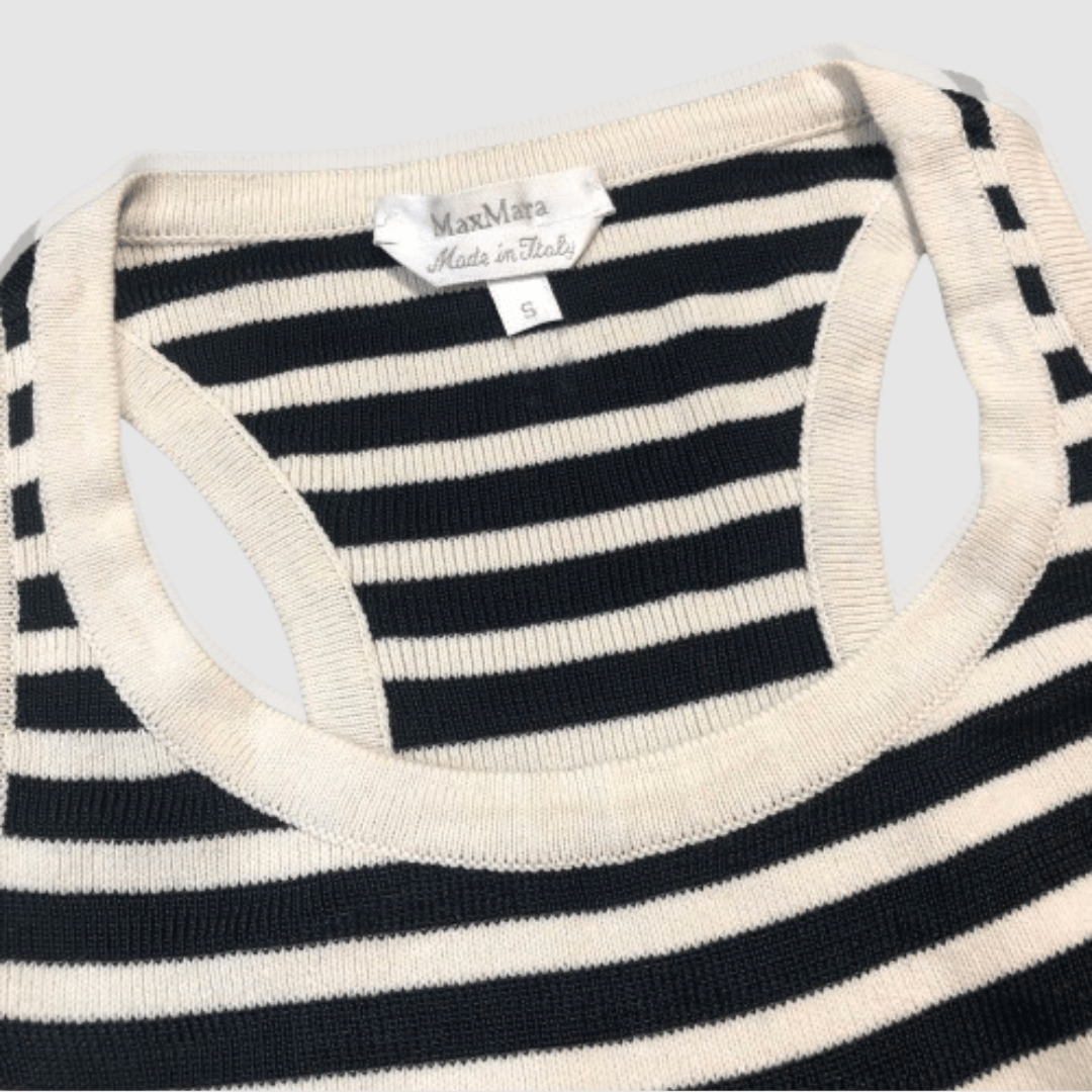 マックスマーラ-Max Mara-ボーダーニットタンクトップ | MoDeNeW