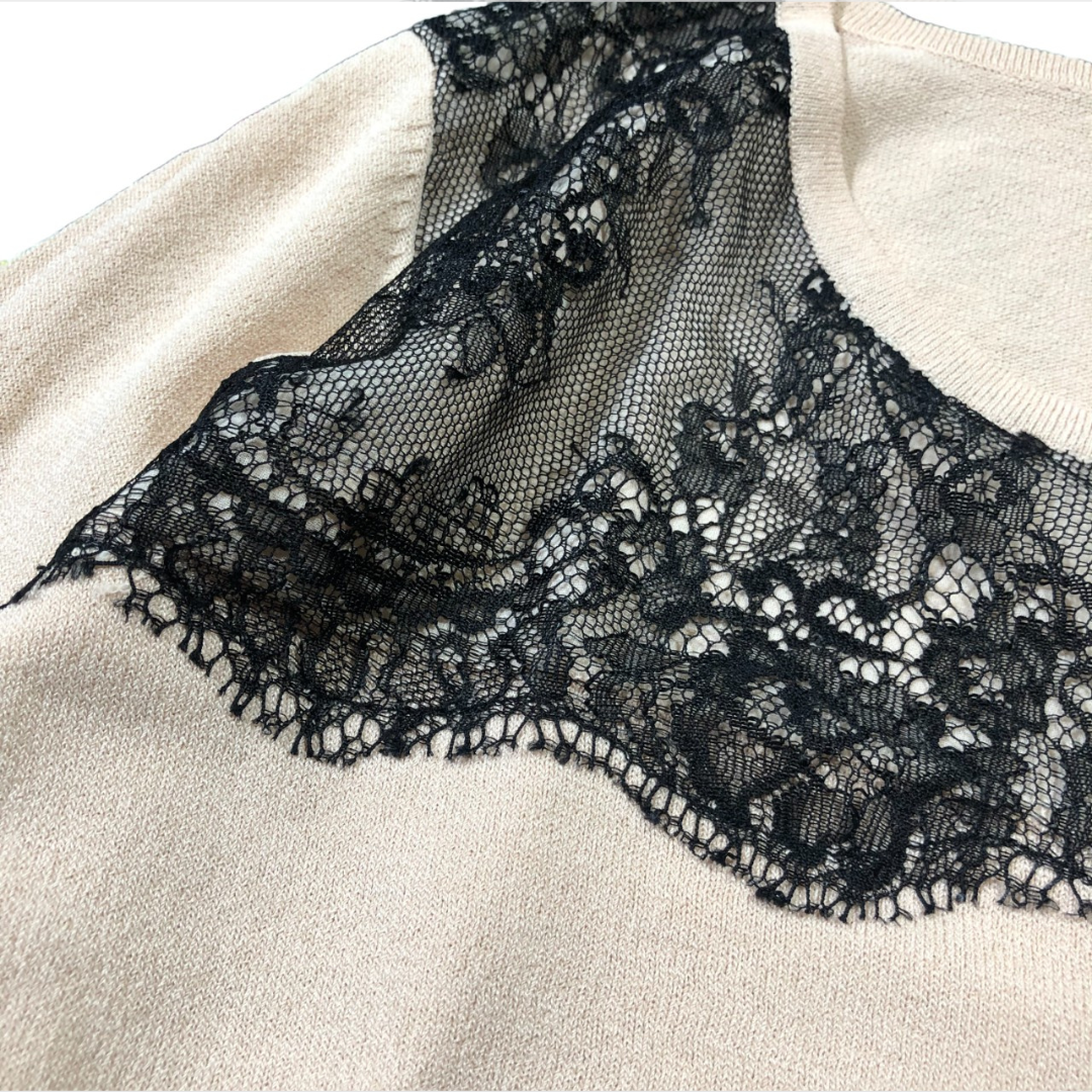 Sov. - 【美品】ソブ-Sov.-レースデザインニット ソブ-Sov.-レースデザインニット | MoDeNeW