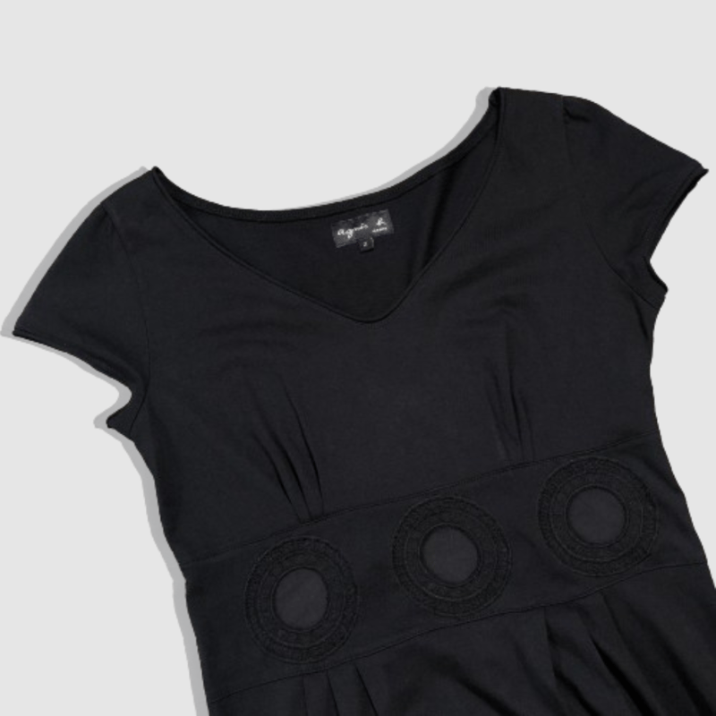 アニエスベー-agnes b.-ウエストシアーミディワンピース | MoDeNeW 