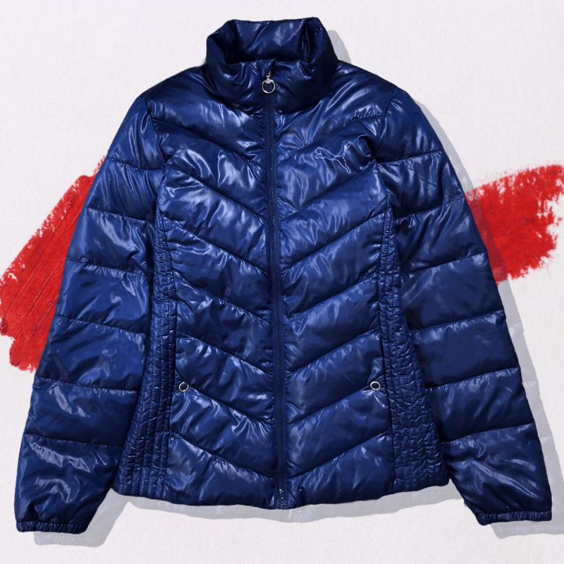 プーマ幾何学模様 フード付きダウン風ウェア プーマ幾何学模様 フード付きダウン風ウェア