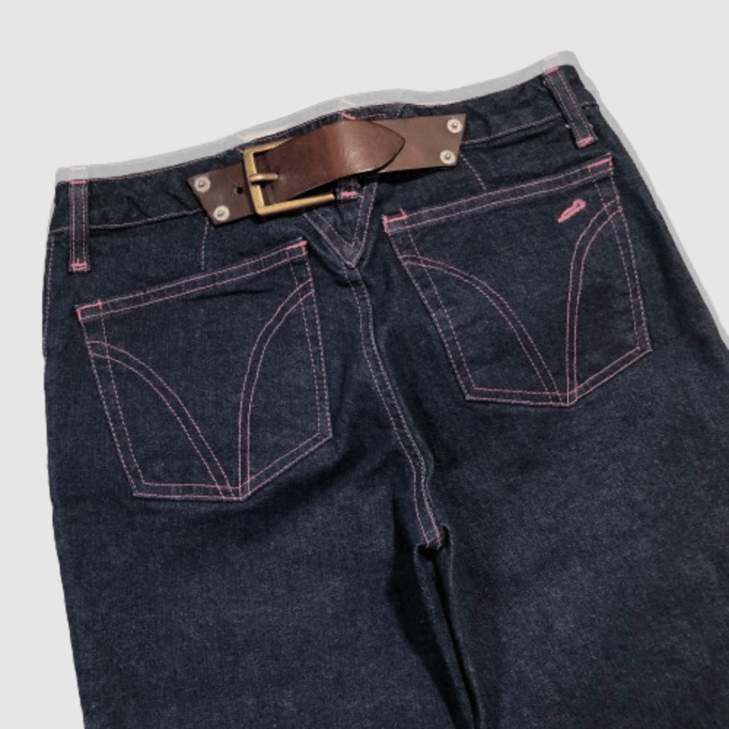 ドルチェ&ガッバーナ - D&G - ウエストレザーデニムパンツ | MoDeNeW