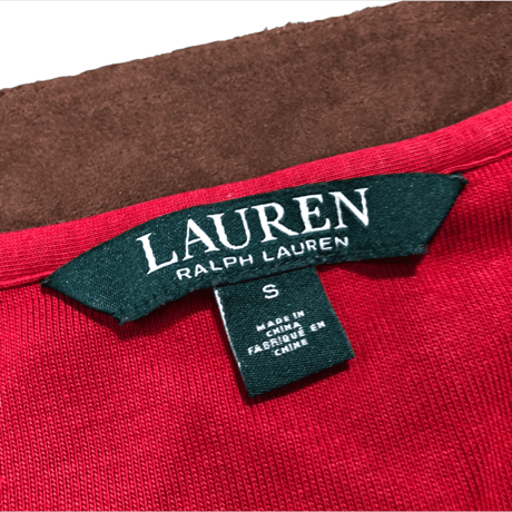 ローレンラルフローレン-LAUREN RALPH-スウェードネックカットソー