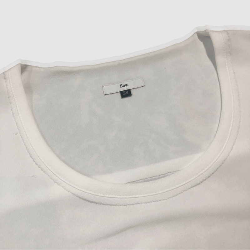 【美品】ソブ-Sov.-ノースリーブフェイクレイヤードブラウス ソブ-Sov.-ノースリーブフェイクレイヤードブラウス | MoDeNeW