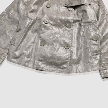 3.1 フィリップリム - 3.1 phillip lim - ノーカラー パイソン フェイクレザージャケット