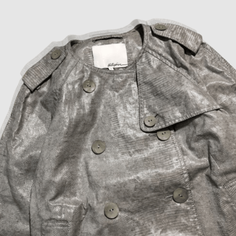 3.1 フィリップリム - 3.1 phillip lim - ノーカラー パイソン フェイクレザージャケット
