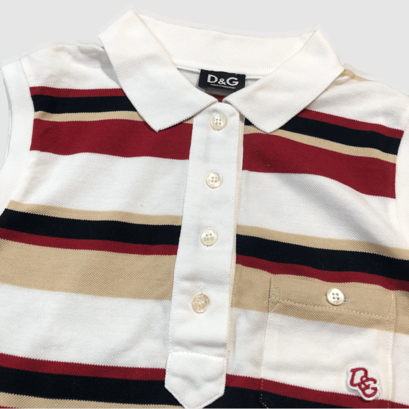 DOLCE&GABBANA ドルチェアンドガッバーナ ポロシャツ ノースリーブ ドルチェ&ガッバーナ-D&G-ノースリーブポロシャツ | MoDeNeW