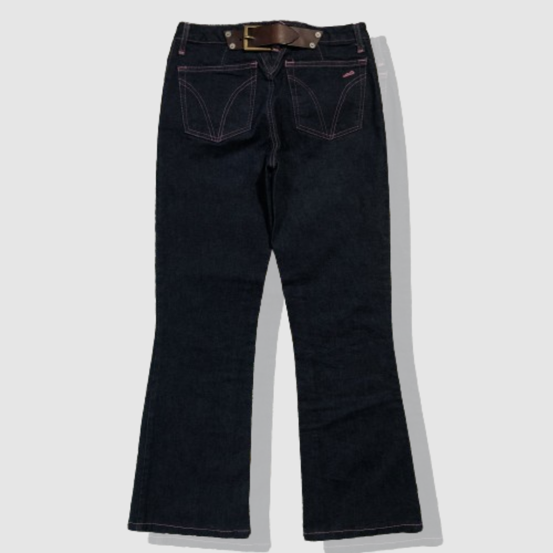 ドルチェ&ガッバーナ - D&G - ウエストレザーデニムパンツ | MoDeNeW