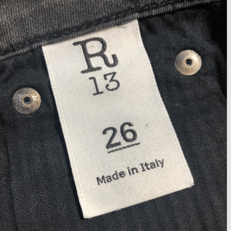 アールサーティーン - R13 - スキニーカットオフダメージデニムパンツ  