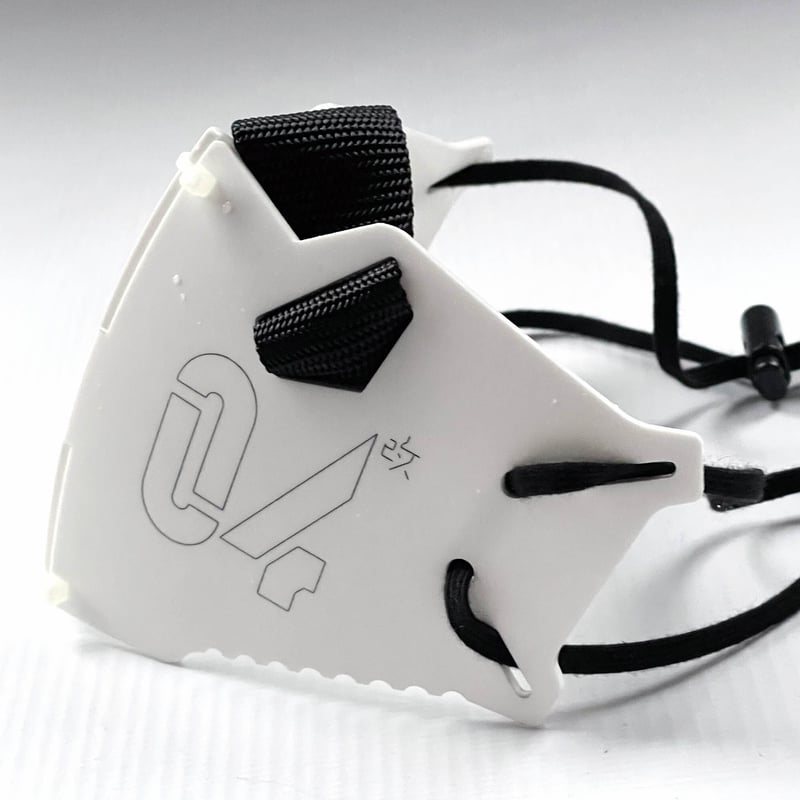 中央町戦術工芸】装甲マスクユニットmk11 White L size 電脳義体用装備】