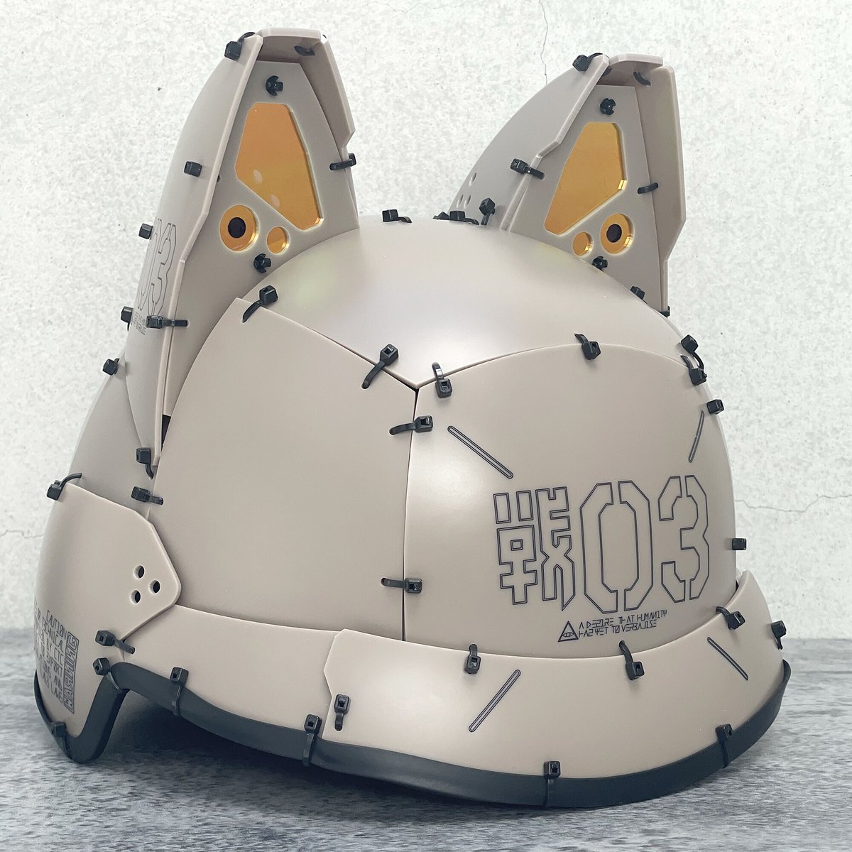 ネコミミ搭載式ヘルメット | 中央町戦術工芸_ctctyo