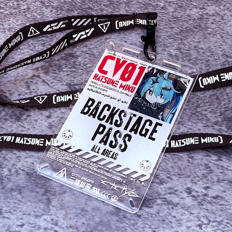 初音ミクx中央町戦術工芸 アクリルBACKSTAGE PASS | 中央町戦術