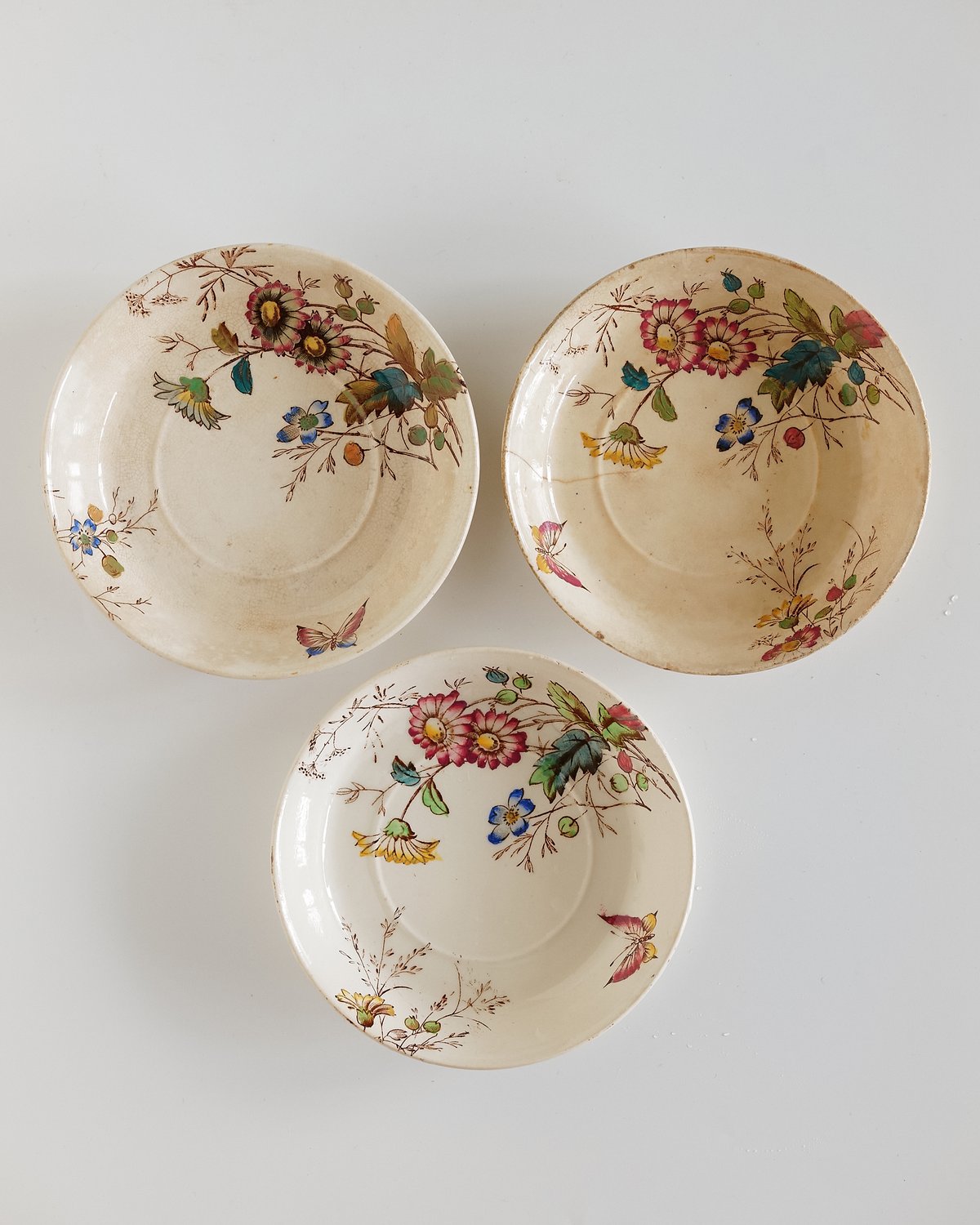 NIMI 小花柄の皿 1800年代 アンティーク お皿 花柄