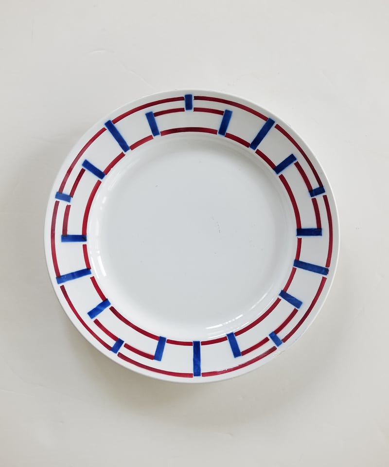 サンタマン st amand 変わりバスク柄 平皿 E サンタマン st amand 変わりバスク柄 平皿 E-G | chez Augustins