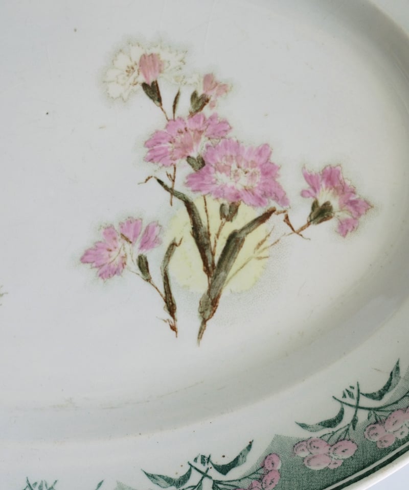 クレイユモントロー 綿毛が舞うオーバル皿 | chez Augustins