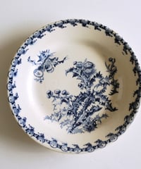 ムスティエ 青輪線のお皿 ムスティエ 青輪線のお皿