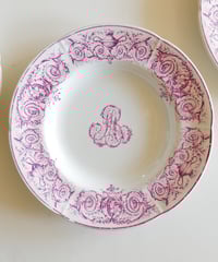 ショワジー窯 1800年代前半 グリザイユ風景絵皿 | chez Augustins