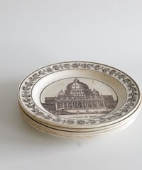 クレイユモントロー グリザイユ 絵皿3枚組 | chez Augustins