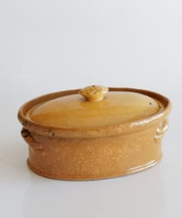 フランス 19c テリーヌポット (グラタン皿) 円形大きめ フランス 19c テリーヌポット (グラタン皿) | chez Augustins