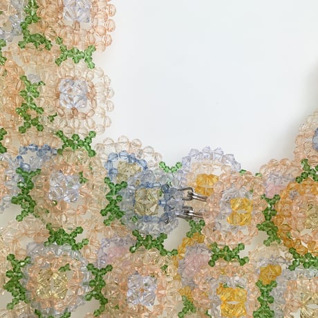 Crochet motif bustier yellow