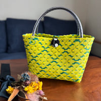 --- FLORAL LACE BAG ---　[ ミモザ / Size M ]