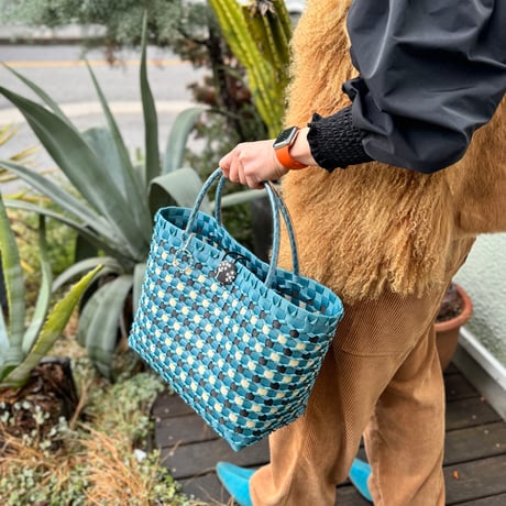 --- MARCHE BAG ---　[ blue / Size L ]