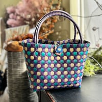 --- DOT PATTERN BAG ---　[ purple / Size M ]