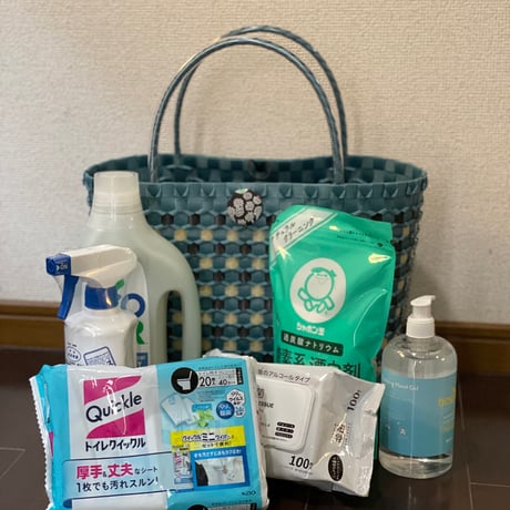 --- MARCHE BAG ---　[ blue / Size L ]