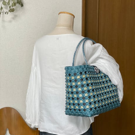 --- MARCHE BAG ---　[ blue / Size L ]