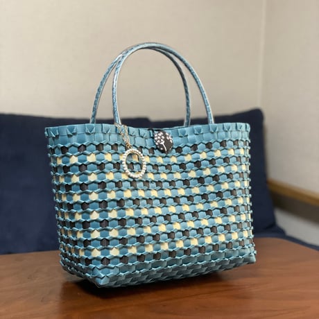 --- MARCHE BAG ---　[ blue / Size L ]