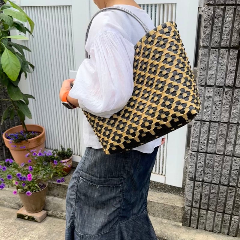 プラカゴバッグ　ハンドメイド ppバンド プラカゴSサイズハンドメイド かごバッグ 幸 通販 20251714