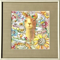 複製画　「アルパカさま」