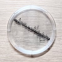 コースター　切り絵デザイン「フルート」