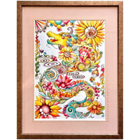 龍と花 (複製画)