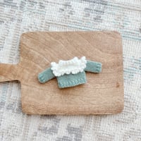 Frills Sweater (1/12-Doll) 【dusty-green】