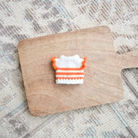 Stripes Sweater*No-Sleeve (1/12-Doll) 【orange】