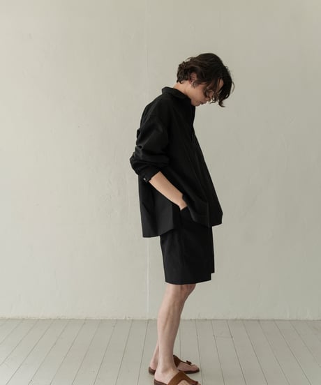 【05 series】Utopia | Tailored half pants (Black)