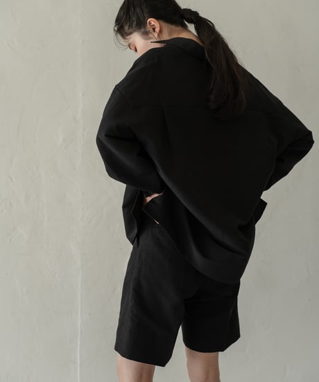 【05 series】Utopia | Skipper Shirt (Black)