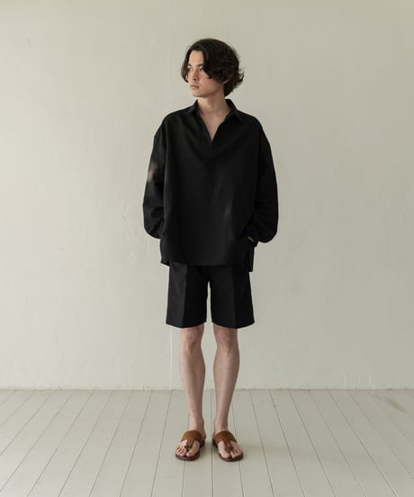 【05 series】Utopia | Tailored half pants (Black)