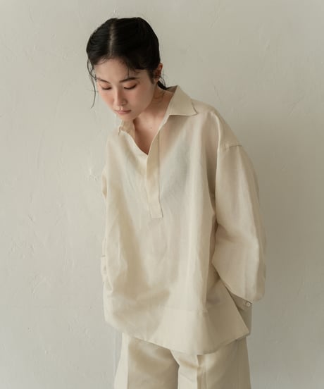 【05 series】Utopia | Skipper Shirt (Beige)