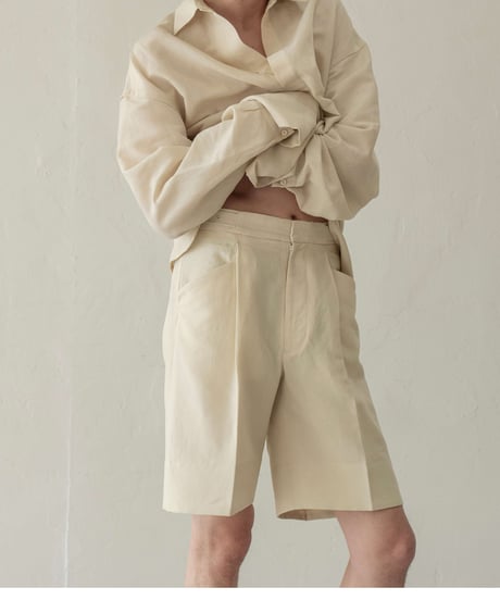 【05 series】Utopia | Tailored half pants (Beige)
