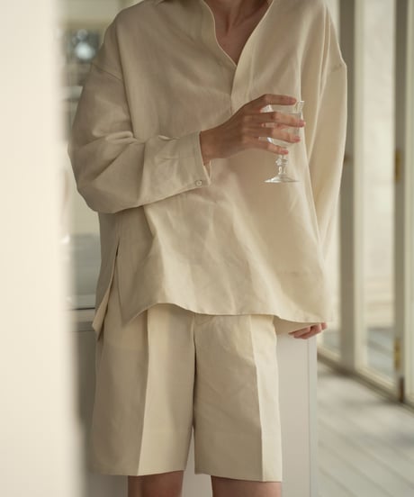 【05 series】Utopia | Tailored half pants (Beige)