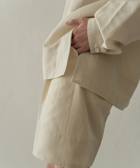 【05 series】Utopia | Tailored half pants (Beige)