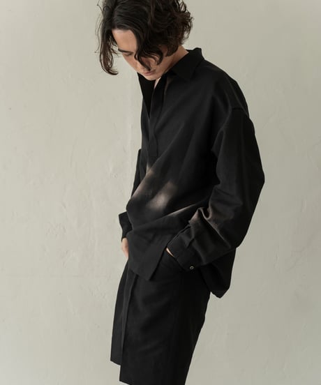 【05 series】Utopia | Tailored half pants (Black)
