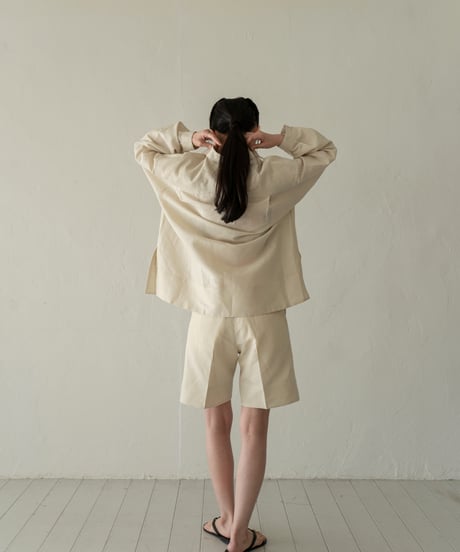【05 series】Utopia | Tailored half pants (Beige)