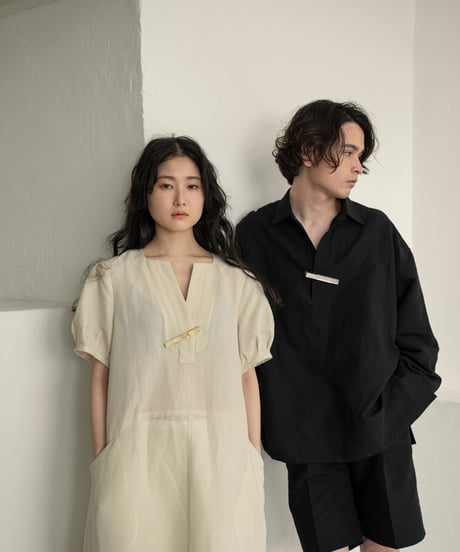 【05 series】Utopia | Tailored half pants (Black)