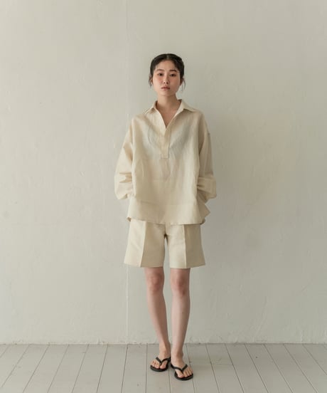 【05 series】Utopia | Tailored half pants (Beige)