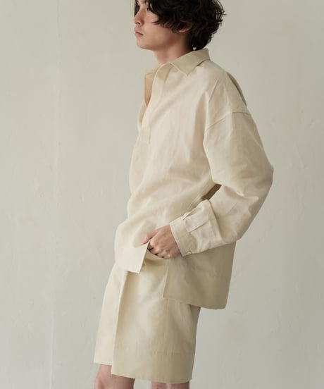【05 series】Utopia | Skipper Shirt (Beige)